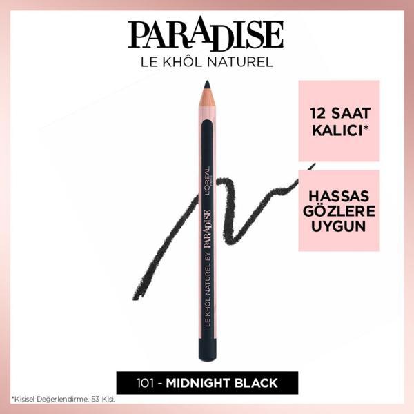 L'Oréal Paris Paradise Le Khol Siyah Göz Kalemi 101 Midnight Black - Image 1