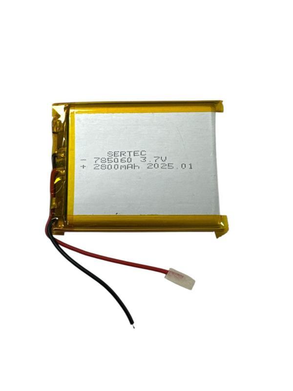 785060 3.7V 2800mAh Li-Polymer Pil Devreli/1.5A - Image 1