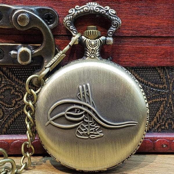 Osmanlı Tuğralı Köstekli Saat - Image 1