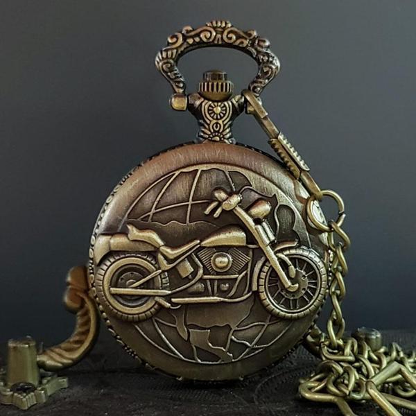 Motor Tasarımlı Köstekli Antika Saat - Image 1