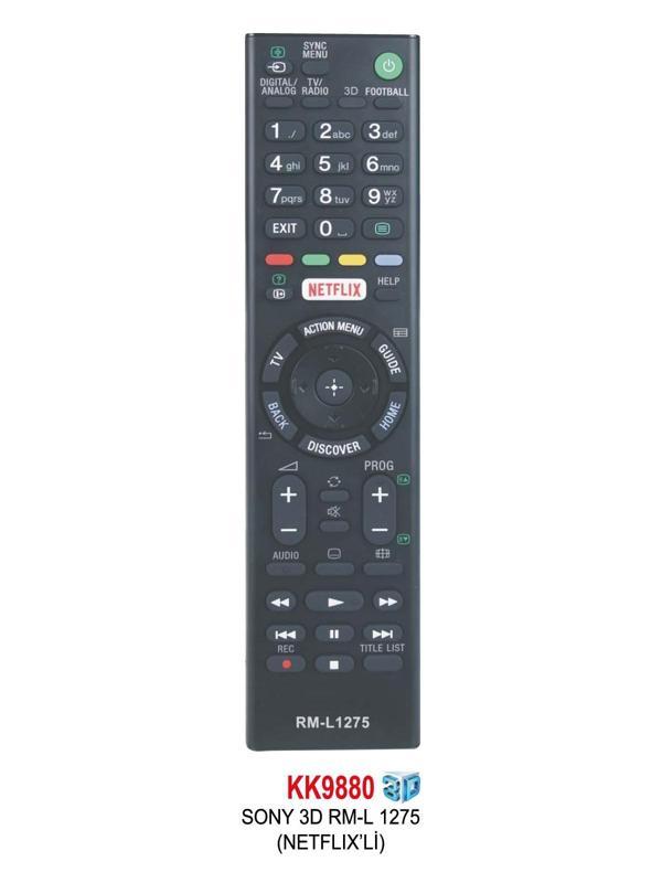 SONY 3D RM-L 1275 (NETFLIX’Lİ) LCD KUMANDA - Image 1