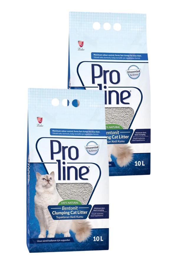 Doğal Topaklanan Bentonit Kokusuz Kedi Kumu 10 Lt İkili Paket - Image 1