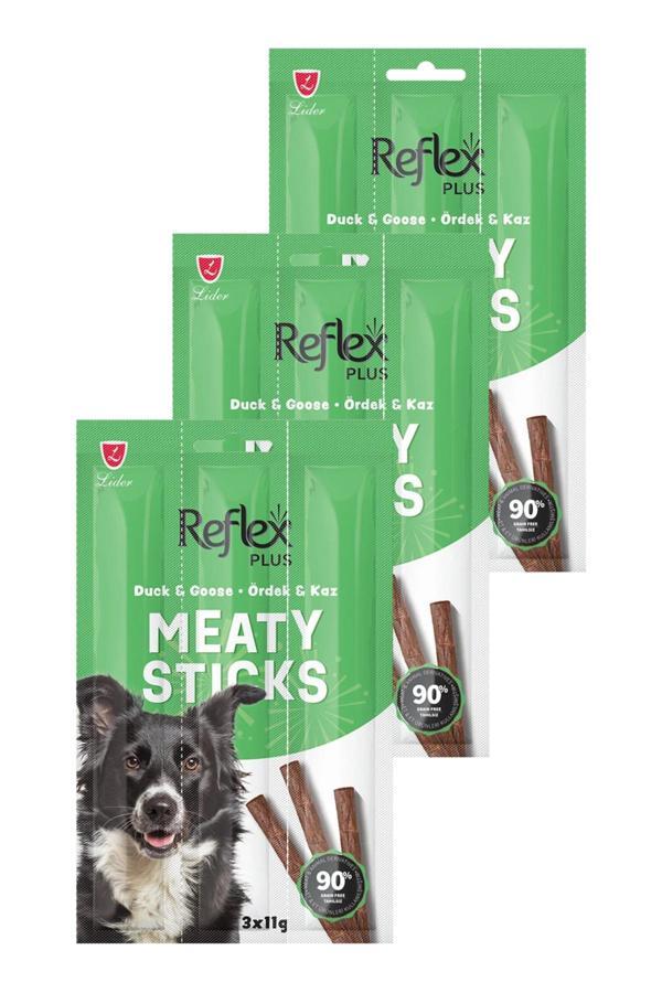 Meaty Sticks Ördek ve Kaz Etli Köpek Ödül Çubuğu 3x11gr Üçlü Paket - Image 1