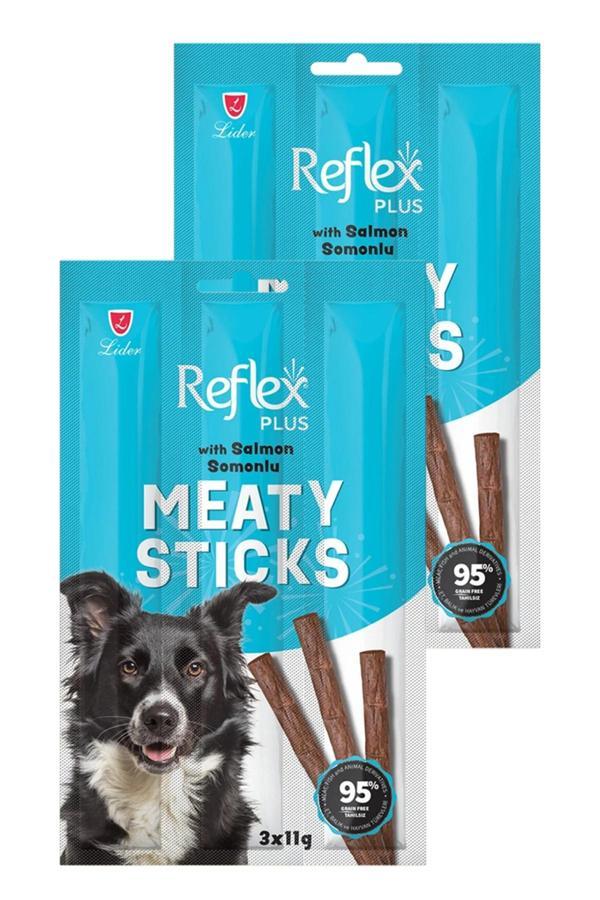 Meaty Sticks Somonlu Köpek Ödül Çubuğu 3x11gr İkili Paket - Image 1