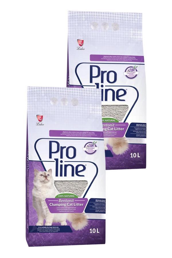 Doğal Topaklanan Bentonit Lavanta Kokulu Kedi Kumu 10 Lt İkili Paket - Image 1