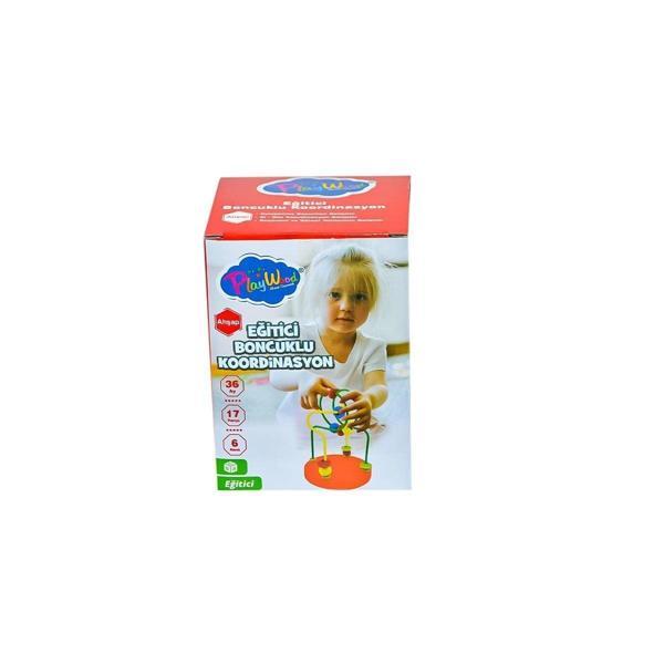 ONY-394  Ahşap Kutuda Mini Boncuklu Koordinasyon - Onyıl Oyuncak - Image 1