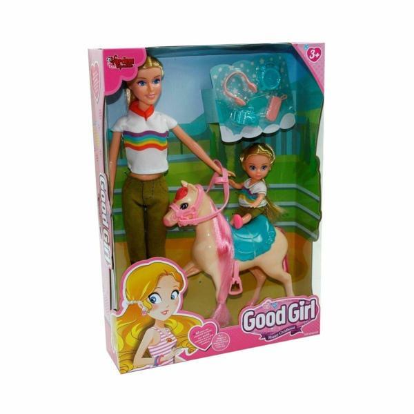 WG-115162 Kutulu 29cm Atlı Kızı ve Anne Bebek - Vardem Oyuncak - Image 1