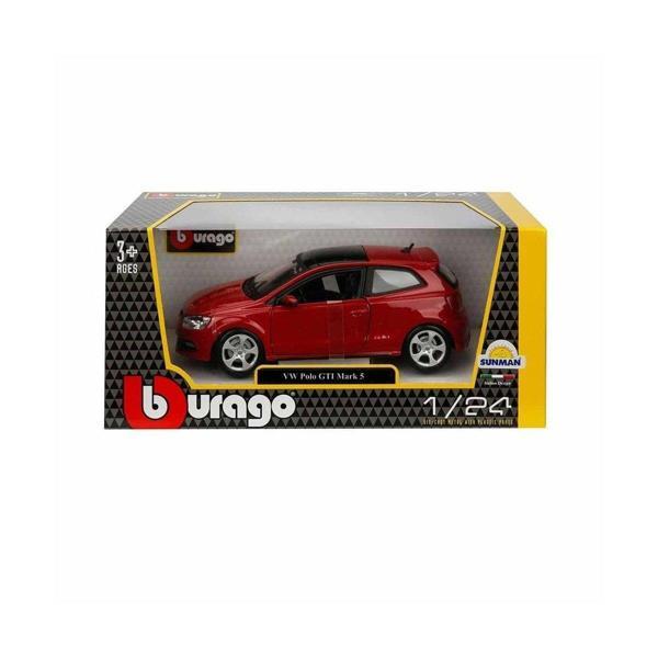 21059 Burago 1:24 Volkswagen Polo GTI Mark 5 Model Araba - Image 1