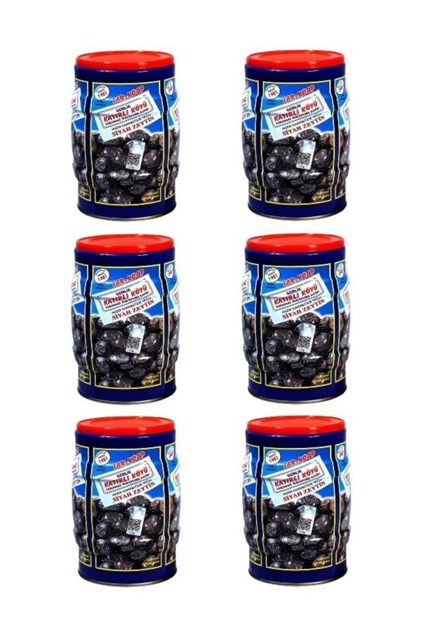 Katırlı Köyü Zeytinleri Gemlik Katırlı Köyü Kahvaltılık Siyah Zeytin 1 Kg X 6 Adet - Image 1