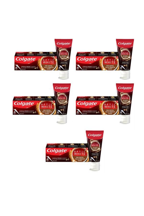 Colgate Kahve, Çay Ve Tütün Kullanıcıları Için Beyazlatıcı Diş Macunu 125Ml 5 Adet - Image 1