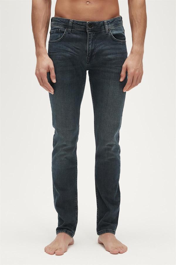 Franco Jeans Indigo Mavi Erkek Denim Pantolon - Image 1