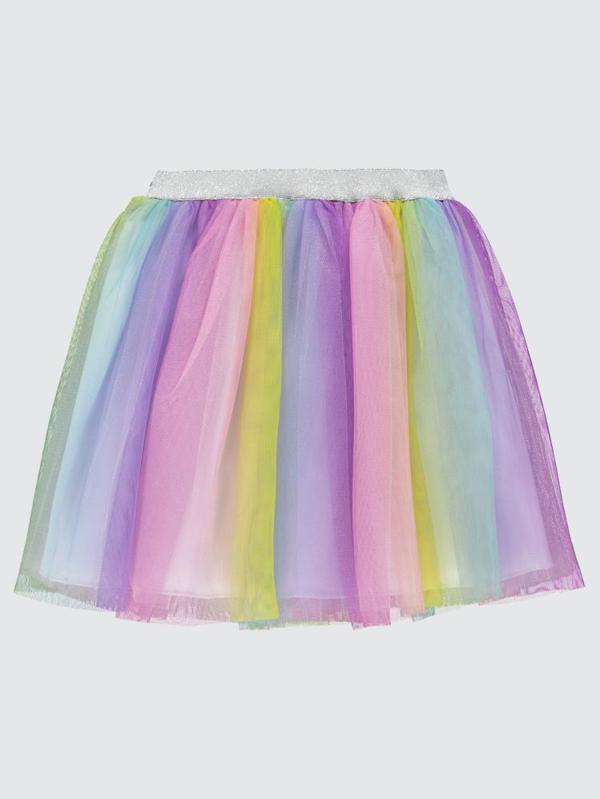 Civil Girls Renkli Tüllü 4-9 Yaş Etek - Pembe4-5 Yaş - Image 1
