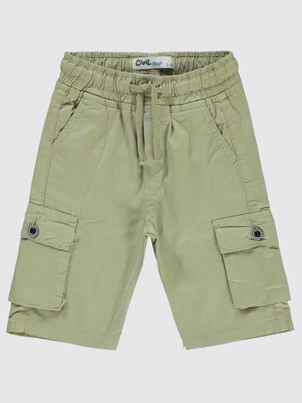 Civil Boys Beli Lastikli Yan Cepli 2-5 Yaş Kapri - Bej2-3 Yaş - Image 1