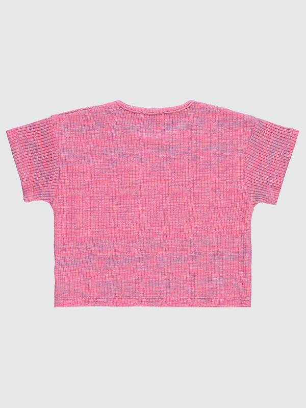 Civil Girls Renkli Melanjlı Kaşkorse 6-9 Yaş Tişört - Pembe8-9 Yaş - Image 1