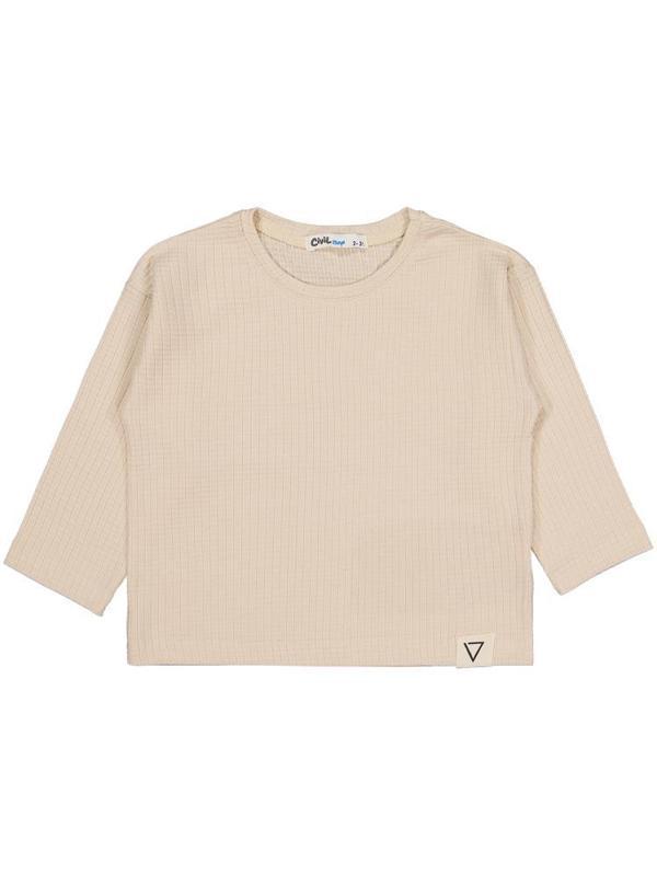 V13937 Civil Boys Jakar Petek  2-5 Yaş Sweatshirt - Bej2-3 Yaş - Image 1