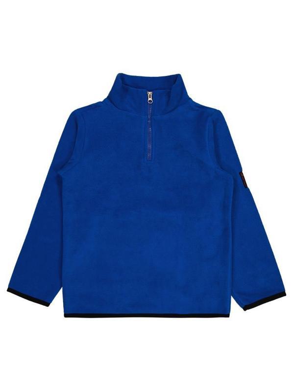 Civil Boys Fermuarlı Armalı Polar 6-9 Yaş Sweatshirt - Mavi9-10 Yaş - Image 1
