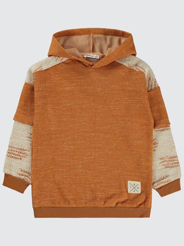 Civil Boys 1996 Armalı Kapşonlu 6-9 Yaş Sweatshirt - Hardal7-8 Yaş - Image 1