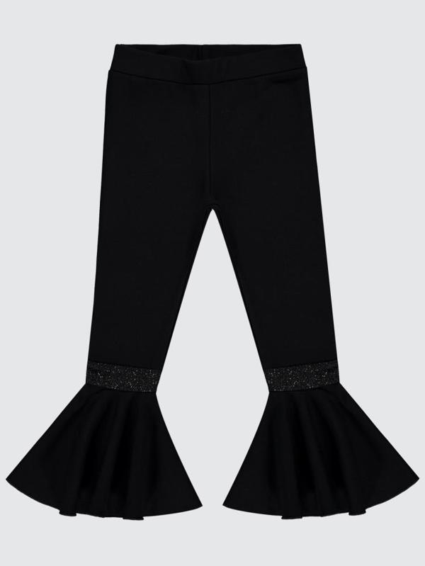 Civil Girls İspanyol Paça 10-13 Yaş Tayt - Siyah12-13 Yaş - Image 1