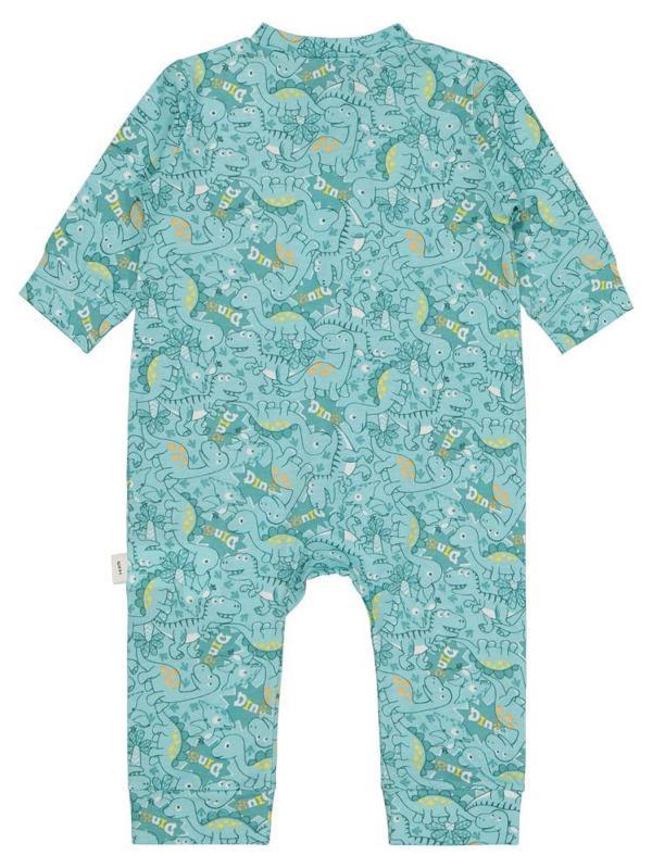 2051 Civil Baby Dinazor Baskılı 3-18 Ay Tulum - Yeşil12-18 Ay - Image 1
