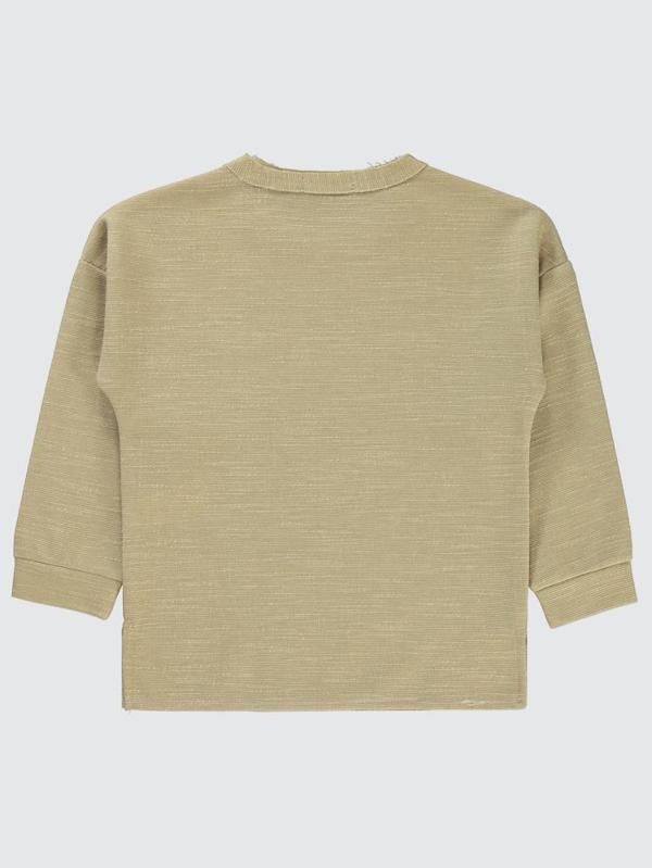 Civil Boys Düz Cepli 6-9 Yaş Sweatshirt - Ekru8-9 Yaş - Image 1