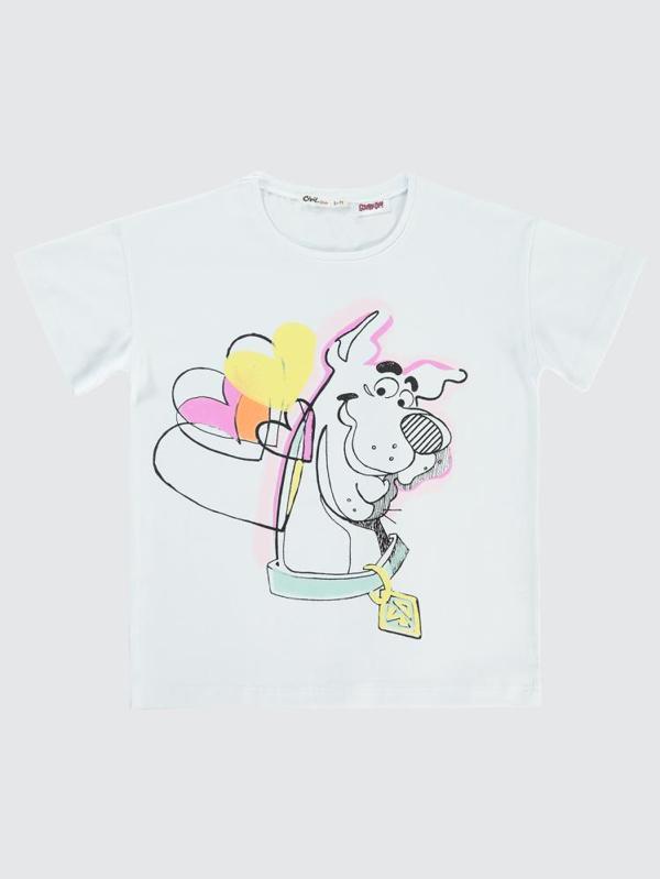 Scooby Doo 6-9 Yaş Tişört - Beyaz6-7 Yaş - Image 1