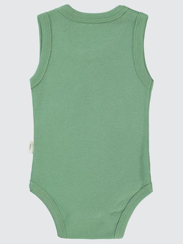 Civil Baby Little Bear Baskılı 1-36 Ay Çıtçıtlı Badi - Haki2-3 Yaş - Image 1