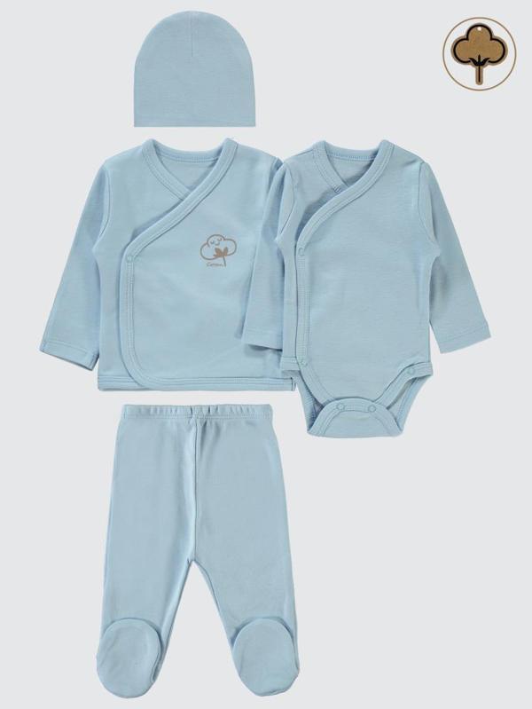 Civil Baby Organik Pamuklu  Set - MaviPrematüre - Image 1