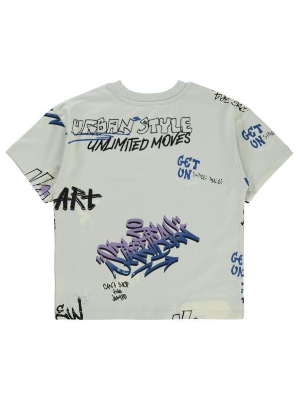 Civil Boys Street Style Emprime 6-9 Yaş Tişört - Gri7-8 Yaş - Image 1