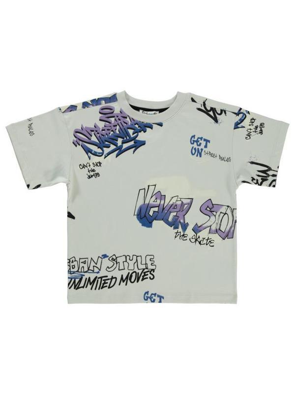 Civil Boys Street Style Emprime 6-9 Yaş Tişört - Gri7-8 Yaş - Image 1