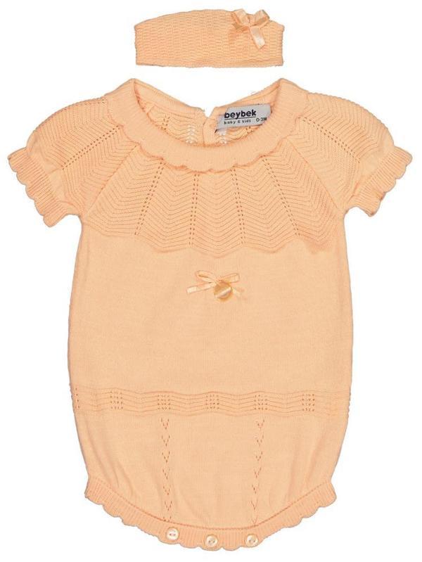 Beybek Triko 1-6 Ay Çıtçıtlı Badi - Pembe6-9 Ay - Image 1