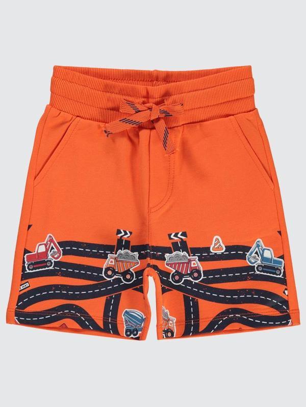 Civil Boys Yol Baskılı 2-5 Yaş Kapri - Turuncu3-4 Yaş - Image 1