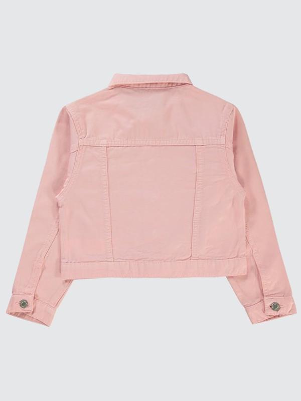 Civil Girls Keten 6-9 Yaş Ceket - Pembe9-10 Yaş - Image 1