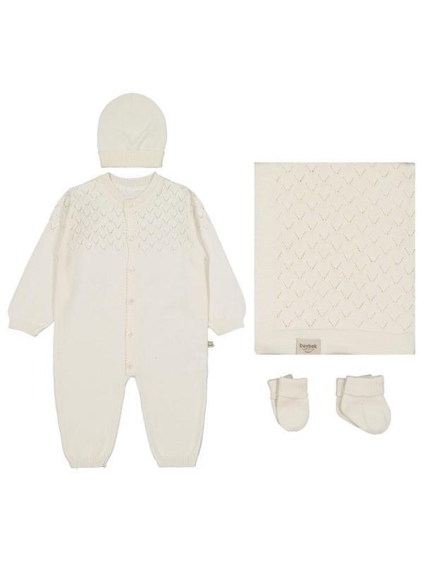 Beybek 5'li 0-3 Ay Zıbın Setleri - Ekru0-1 Ay - Image 1