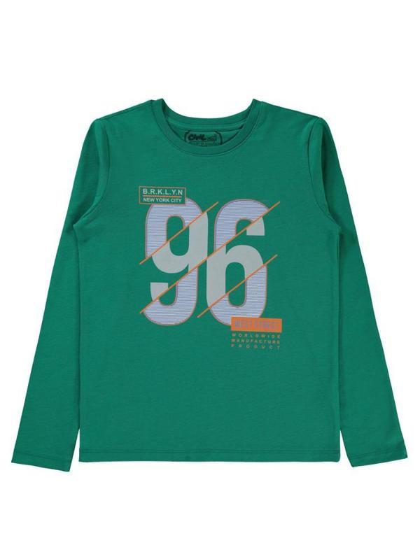 Civil Boys 96 Baskılı 10-13 Yaş Sweatshirt - Yeşil11-12 Yaş - Image 1