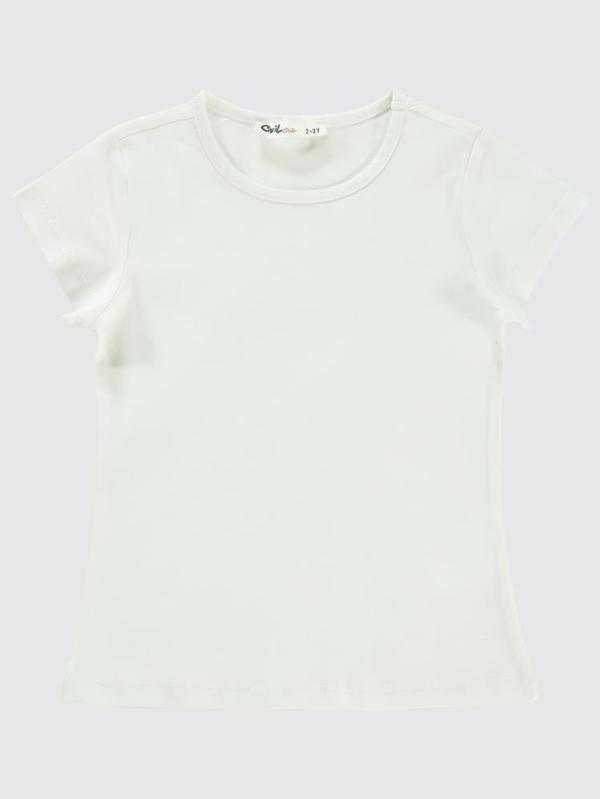 Civil Girls Basic 2-5 Yaş Tişört - Ekru2-3 Yaş - Image 1