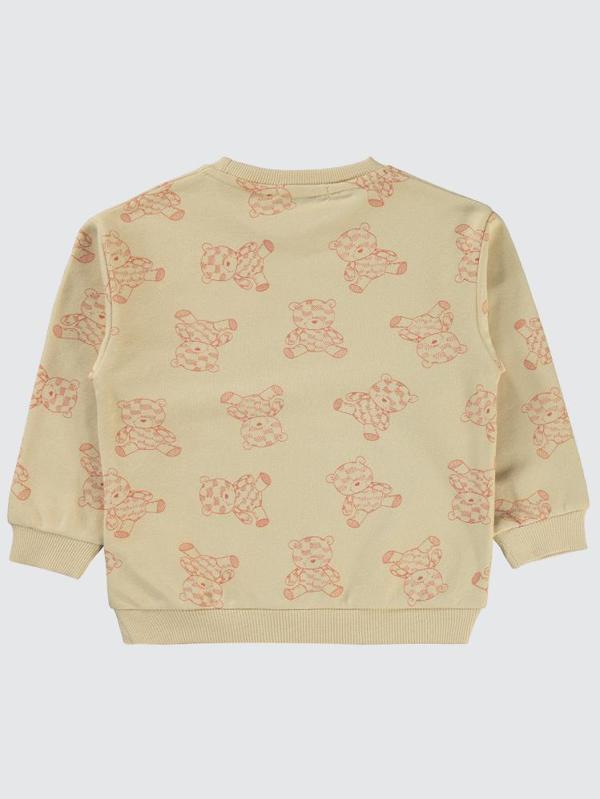 Civil Boys Ayıcık Baskılı 2-5 Yaş Sweatshirt - Bej4-5 Yaş - Image 1