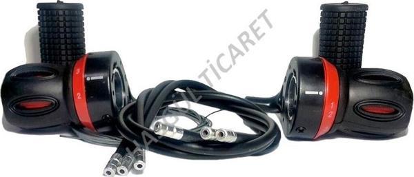 HSGL BİSİKLET VİTES KOLU KOLDAN KIRMIZI 7x3 RAKAMLI - Image 1
