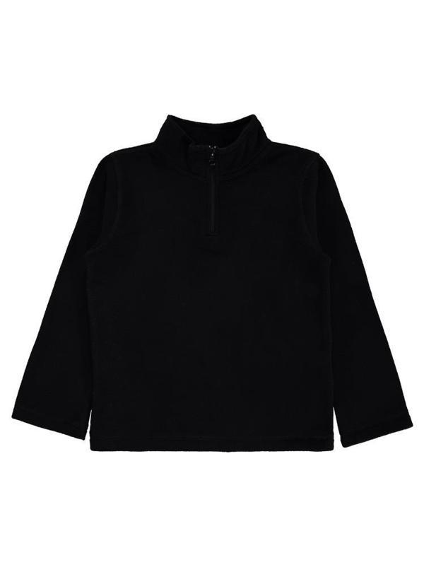 Civil Boys Basic Fermuarlı 6-9 Yaş Sweatshirt - Siyah7-8 Yaş - Image 1