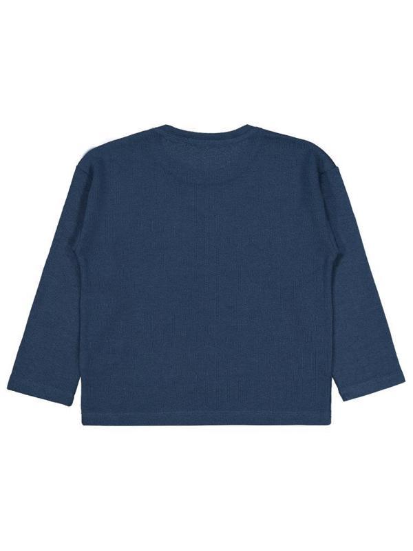 Civil Boys Jakarlı Basic 10-13 Yaş Sweatshirt - Mavi11-12 Yaş - Image 1