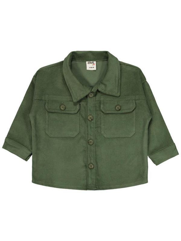 Civil Baby Basic 6-18 Ay Gömlek - Haki12-18 Ay - Image 1