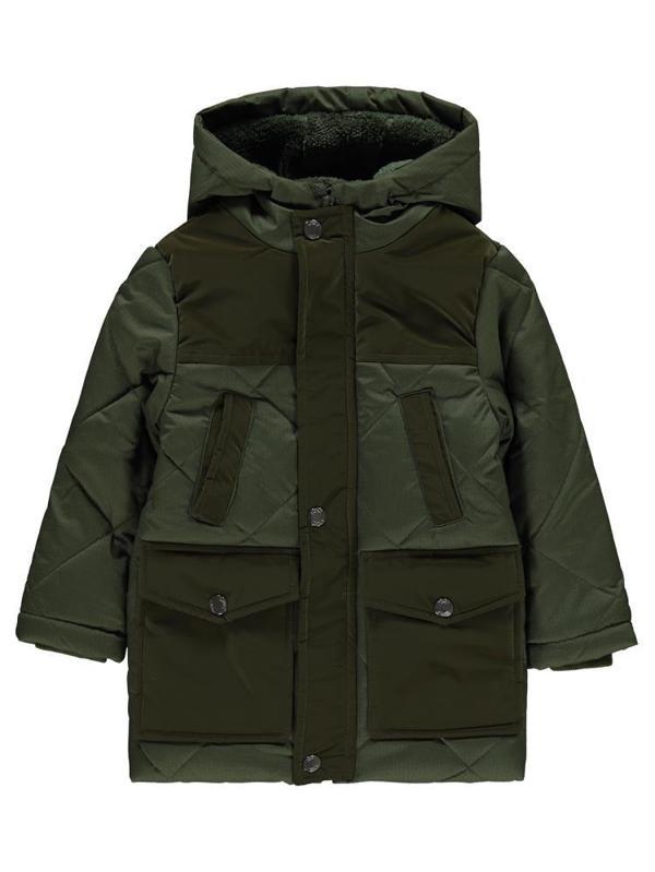 Civil Boys Kadife Cepli Baklava Desen 2-5 Yaş Mont - Haki5-6 Yaş - Image 1