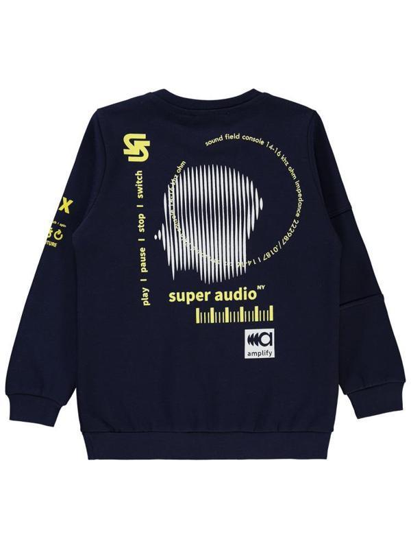 Civil Boys Super Audio Baskılı 6-9 Yaş Sweatshirt - Lacivert8-9 Yaş - Image 1