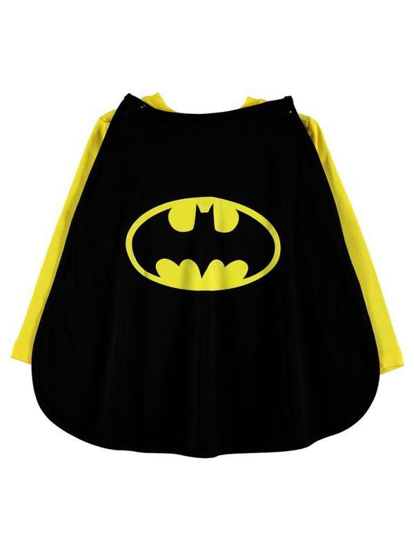 Batman Baskılı Pelerinli 2-5 Yaş Sweatshirt - Sarı2-3 Yaş - Image 1