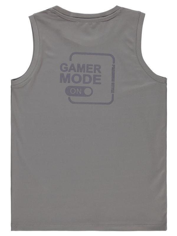 Civil Boys Gamer Mode Reflektör Baskılı Sıfır Kol 10-13 Yaş Tişört - Gri10-11 Yaş - Image 1