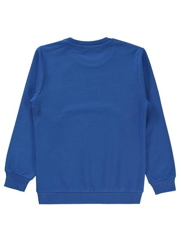 Superman Baskılı 6-9 Yaş Sweatshirt - Mavi6-7 Yaş - Image 1