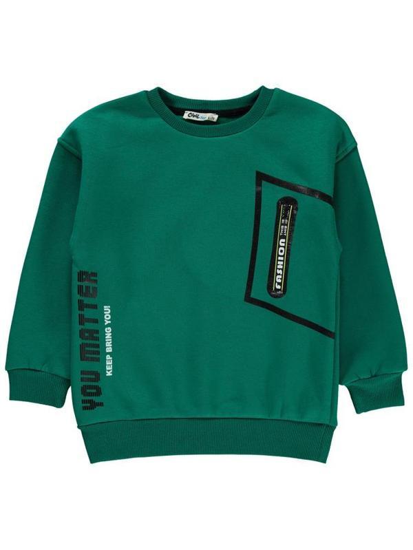 Civil Boys You Matter Baskılı 10-13 Yaş Sweatshirt - Yeşil13-14 Yaş - Image 1