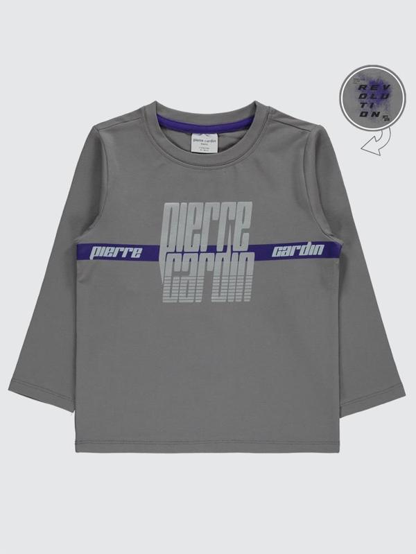 Pierre Cardin Sırtı Revolutıon Baskılı 2-5 Yaş Sweatshirt - Gri2-3 Yaş - Image 1