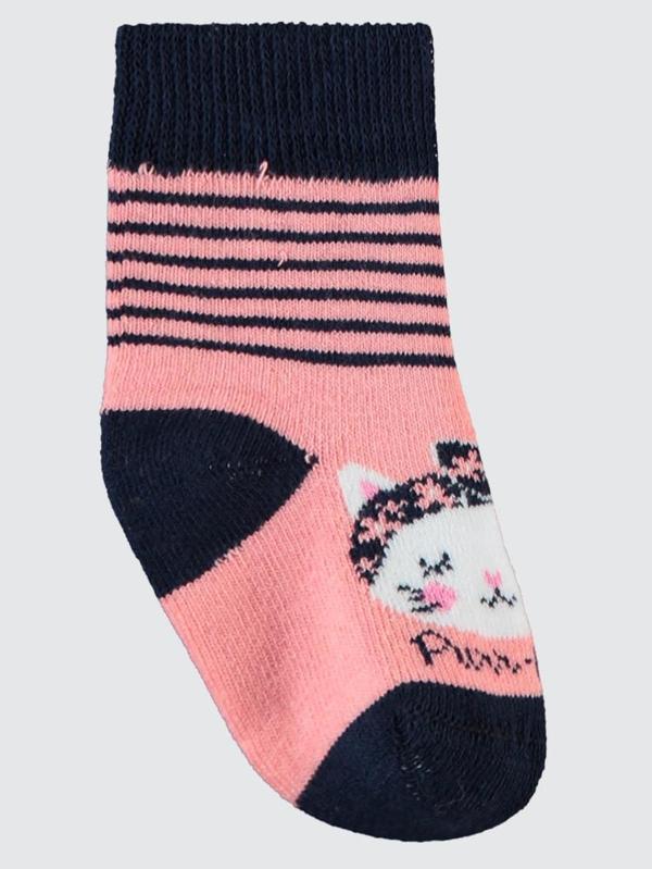 Civil Baby Meow Havlu 6-18 Ay Bebek Kız Çorap Set - Standart6 Ay - Image 1