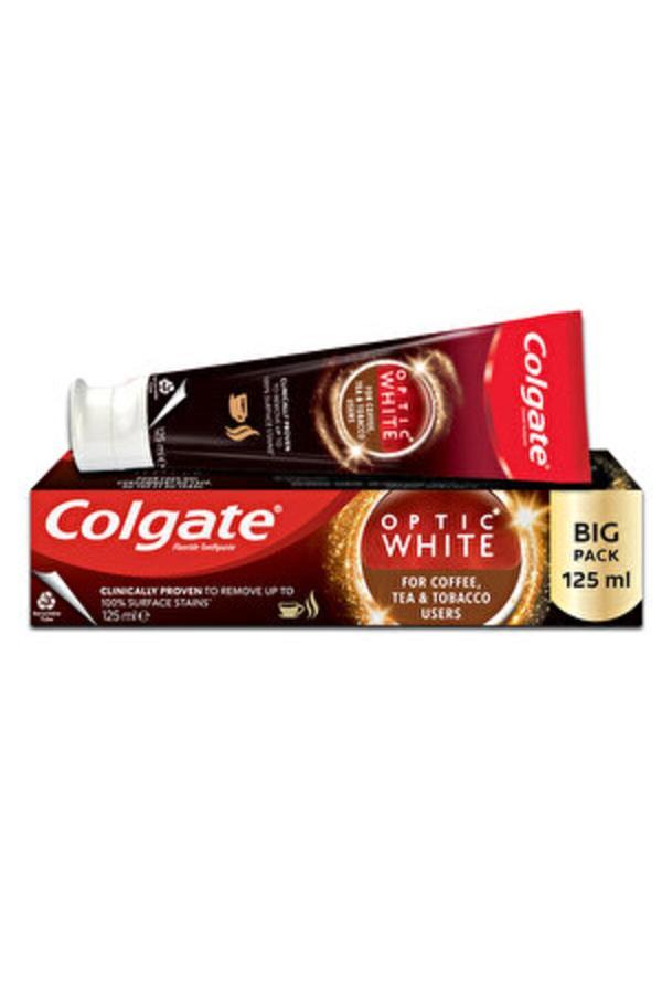 Colgate ( 2 Adet ) Optic White Kahve, Çay Ve Tütün Kullananlar İçin Diş Macunu 125 Ml - Image 1