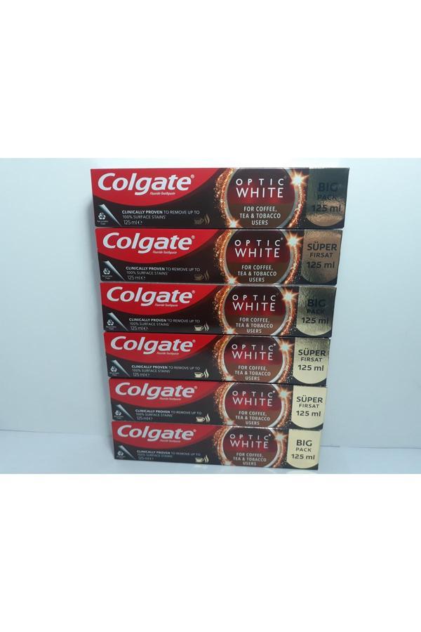 Colgate Çay-Kahve-Sigara Kullananlar İçin Diş Macunu 125 Ml X 6 Adet - Image 1